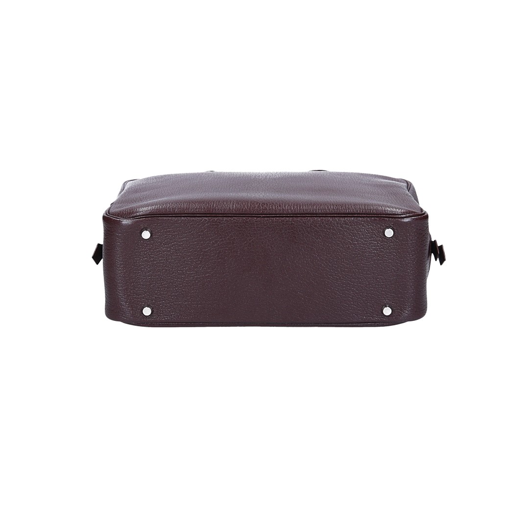 HERMÈS SAC A MAIN PLUME 32 HANDTASCHE AUS CHEVRE DE COROMANDEL MIT PHW