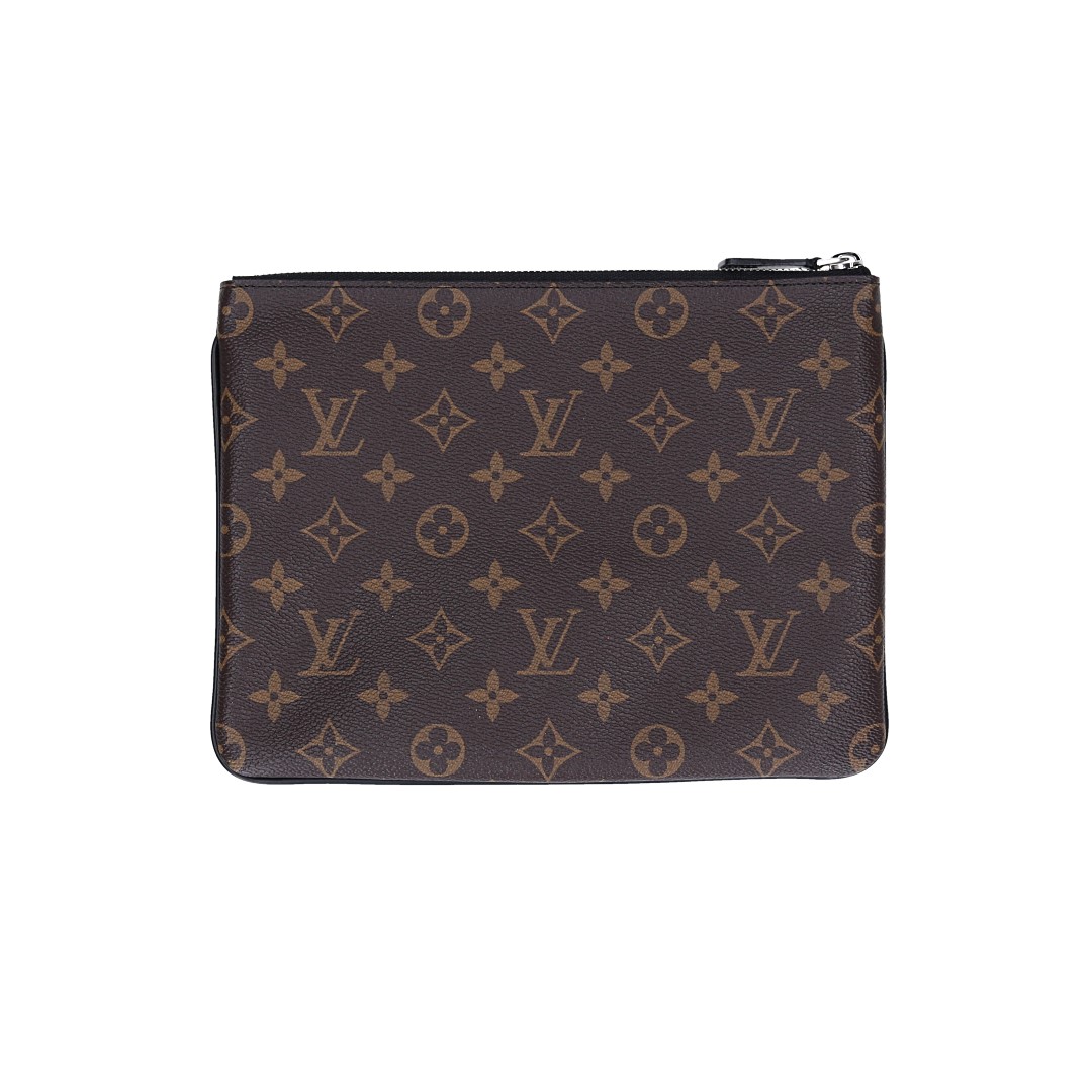 LOUIS VUITTON POCHETTE PLATE NM CLUTCH TASCHE AUS MONOGRAM CANVAS (M62378)
