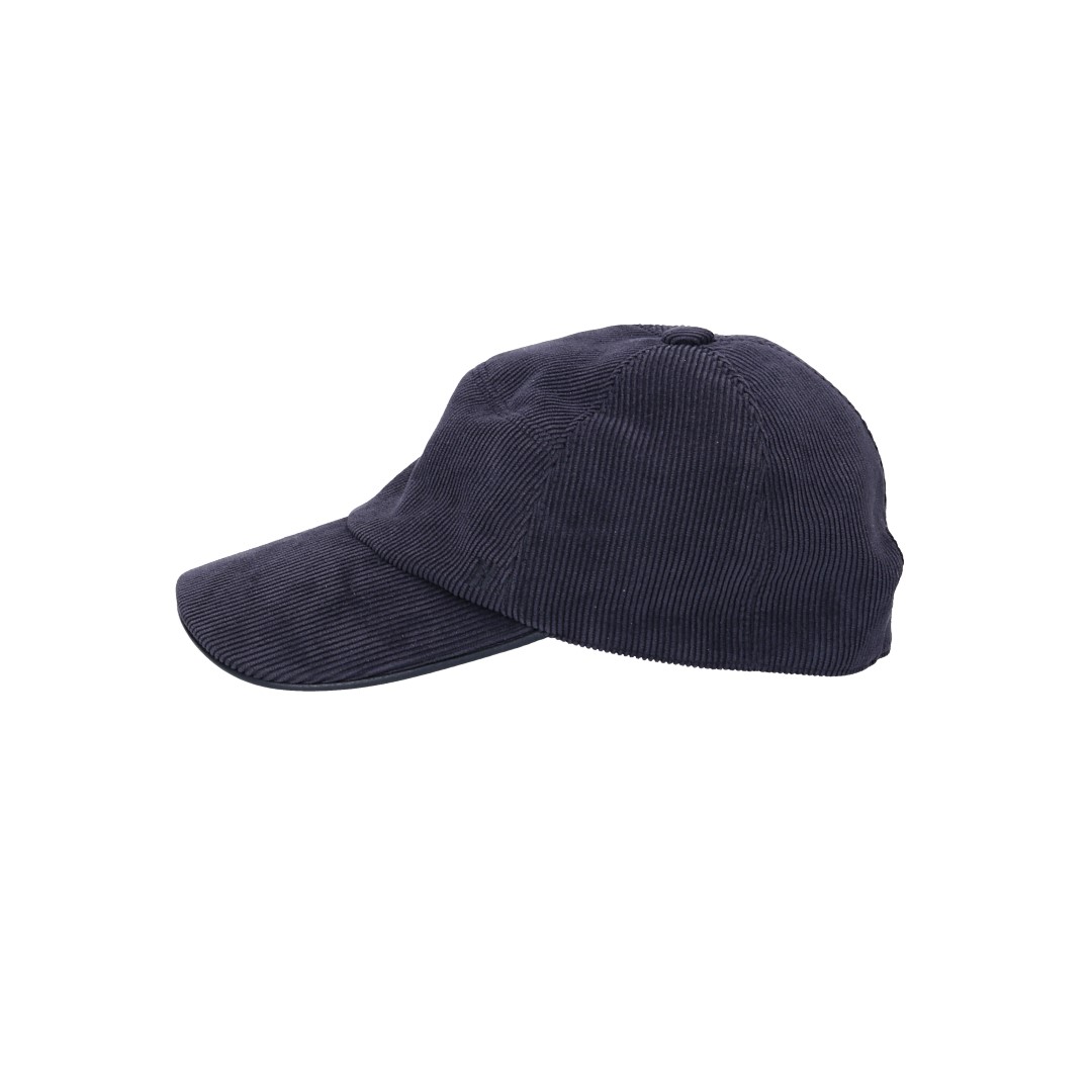 HERMÈS CAP - 'MILES CDS' COTTON BASEBALL CAP IN ANTIQUE/BLACK SIZE 60
