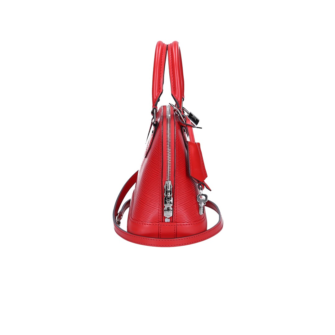 LOUIS VUITTON ALMA BB HANDTASCHE AUS EPI LEDER IN COQUELICOT (M41160)
