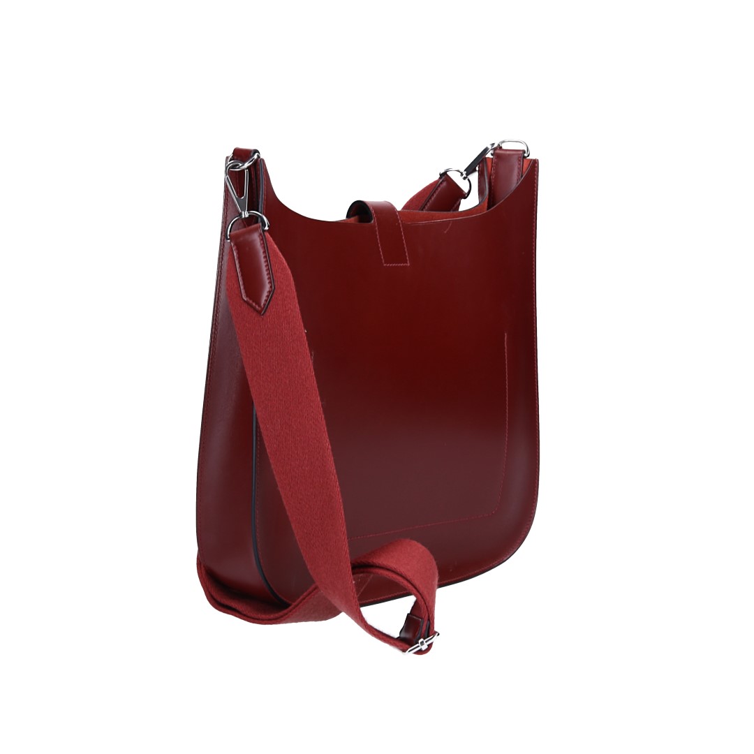 HERMÈS ÉVELYNE SELLIER 29 HANDTASCHE AUS HUNTER LEDER IN ROUGE H MIT PHW