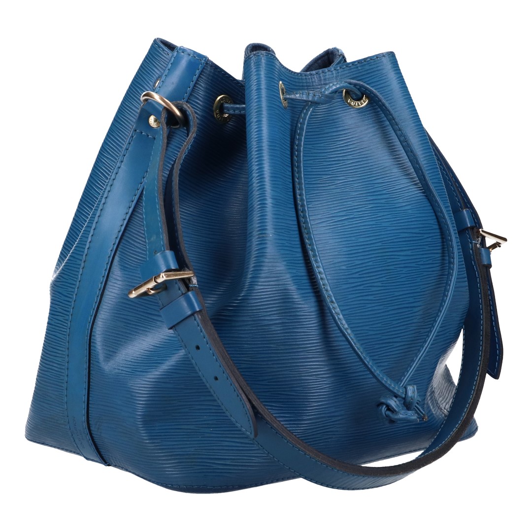 LOUIS VUITTON NOÉ PETIT MODEL SCHULTERTASCHE AUS EPI LEDER IN TOLEDO BLAU (M44105)