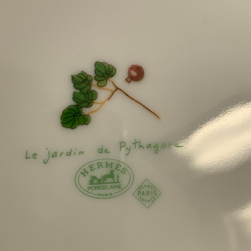 HERMÈS SCHALE AUS PORZELLAN 'LE JARDIN DE PYTHAGORE'