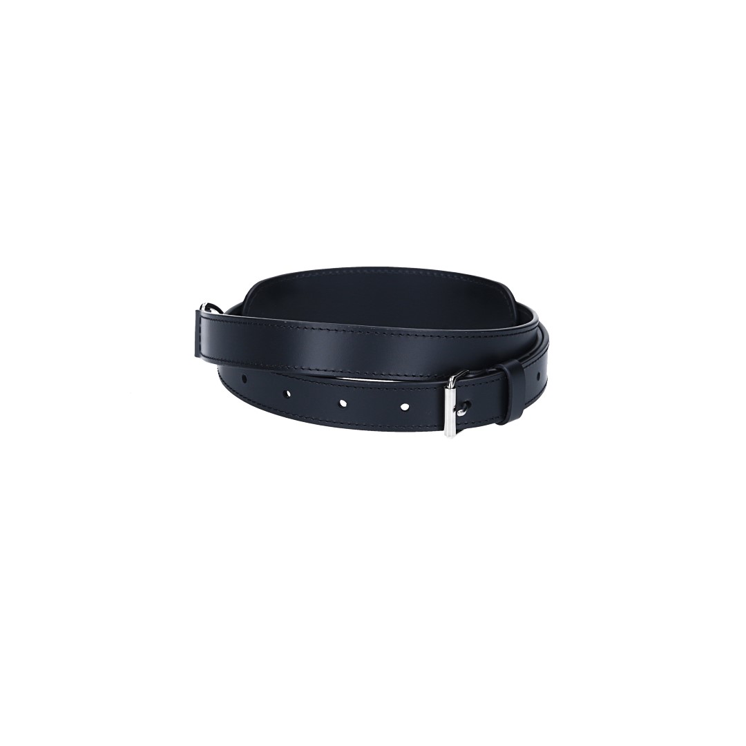 Louis Vuitton Adjustable Shoulder Strap in Rindsleder in Black with Silver