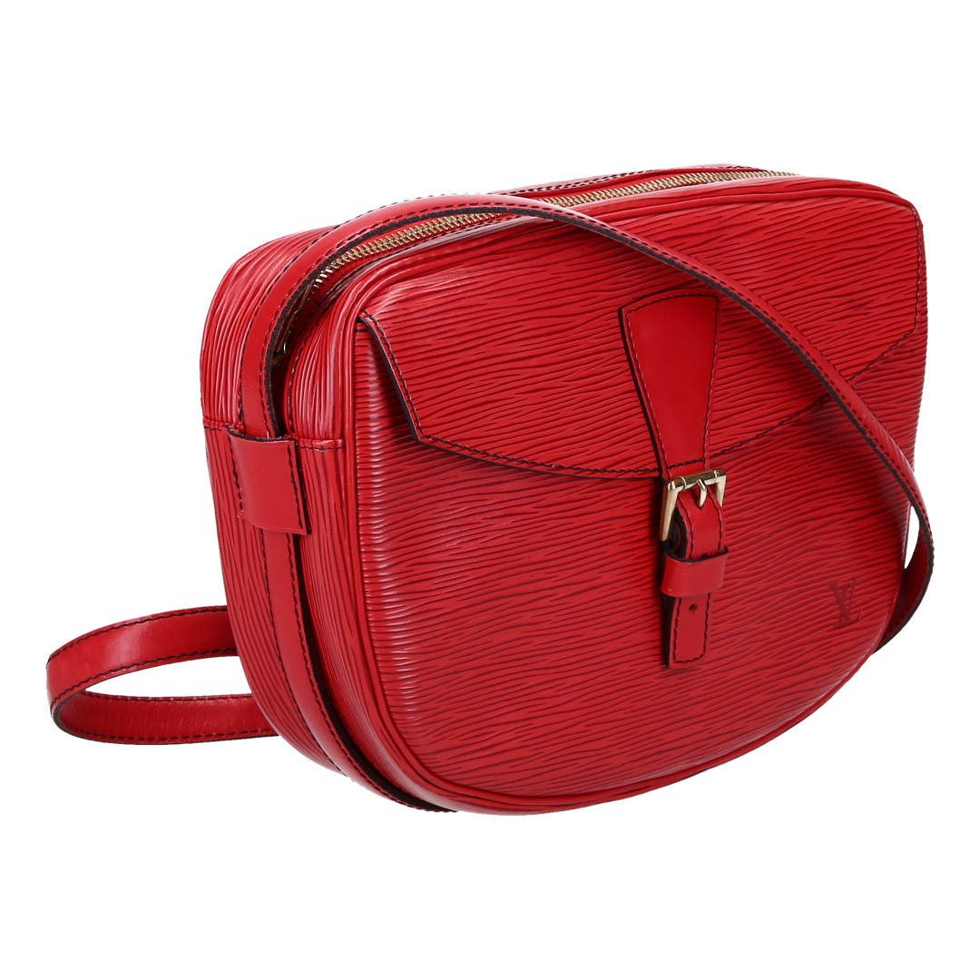 LOUIS VUITTON JEUNE FILLE UMHÄNGETASCHE AUS EPI LEDER IN CASTILLIAN ROT (M52157)