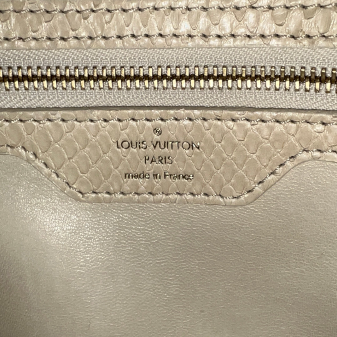 LOUIS VUITTON CIRRUS PM HANDTASCHE AUS PYTHON LEDER IN CREME