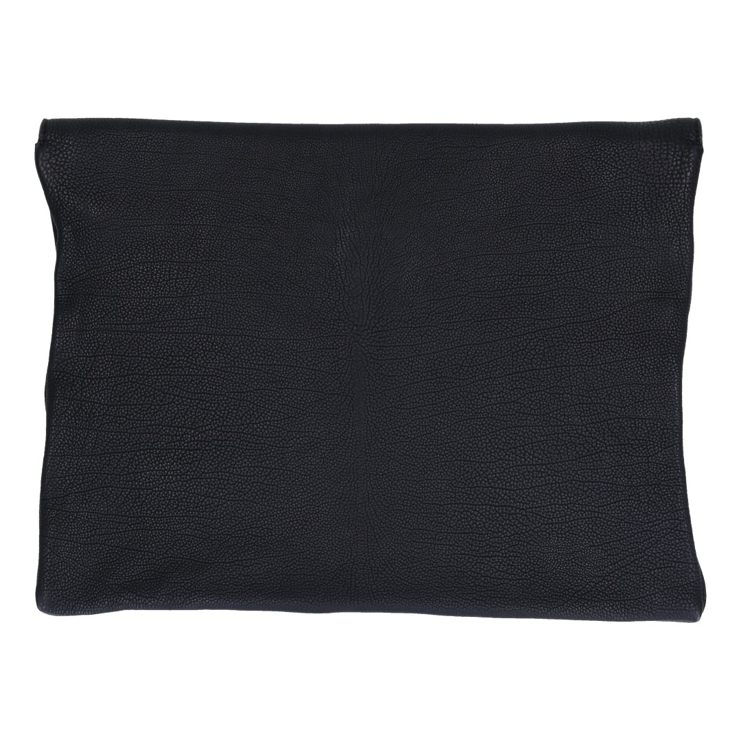 45818-Burberry-Clutch_2D_0002 BURBERRY CLUTCH TASCHE AUS KALBSLEDER IN SCHWARZ