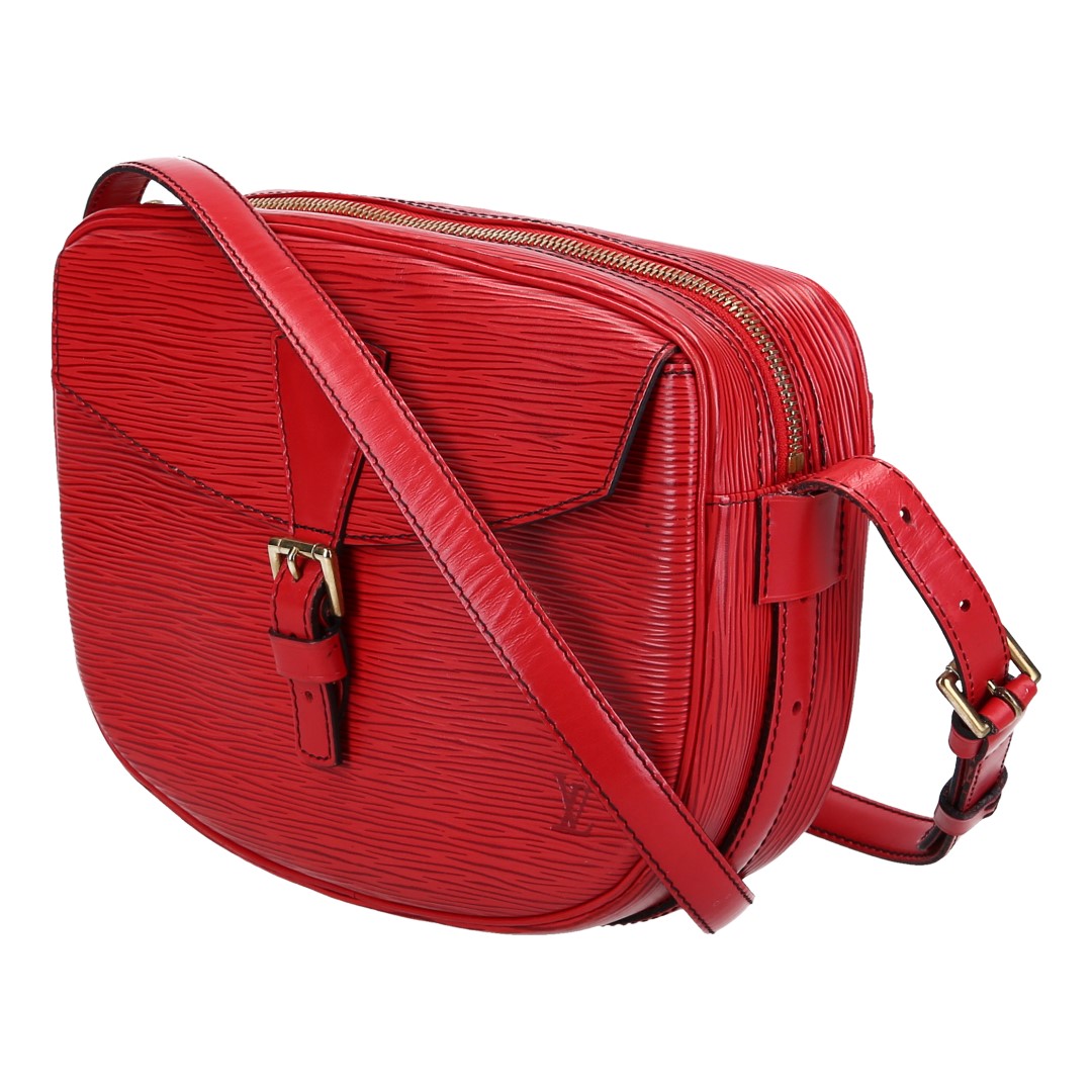 LOUIS VUITTON JEUNE FILLE UMHÄNGETASCHE AUS EPI LEDER IN CASTILLIAN ROT (M52157)