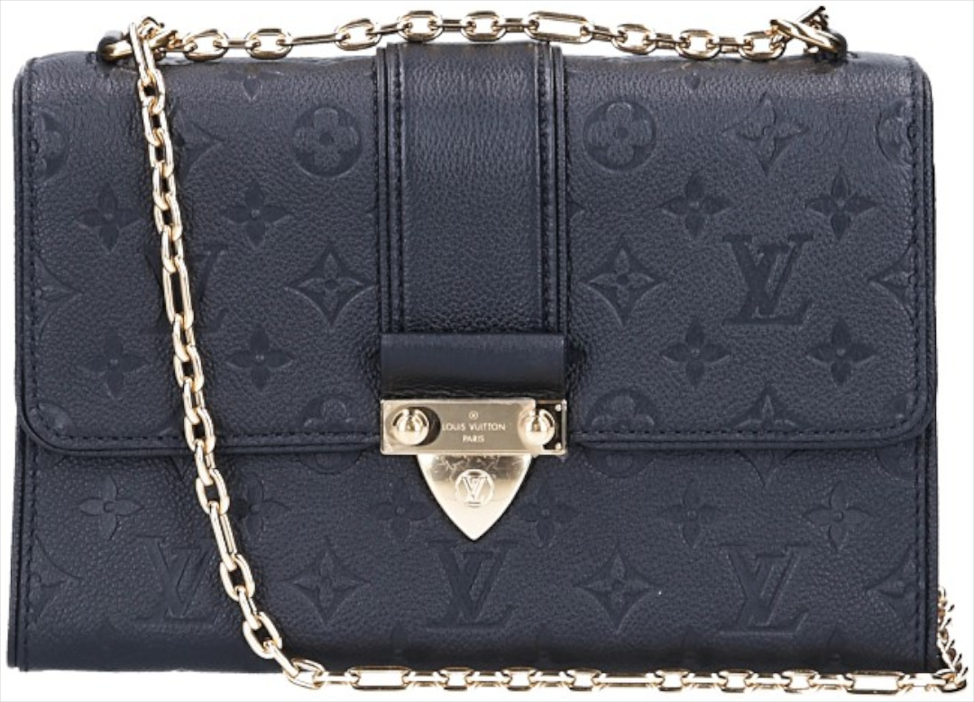 LOUIS VUITTON SAINT SUPLICE PM HANDTASCHE AUS MONOGRAM EMPREINTE LEDER IN NOIR (M43392)