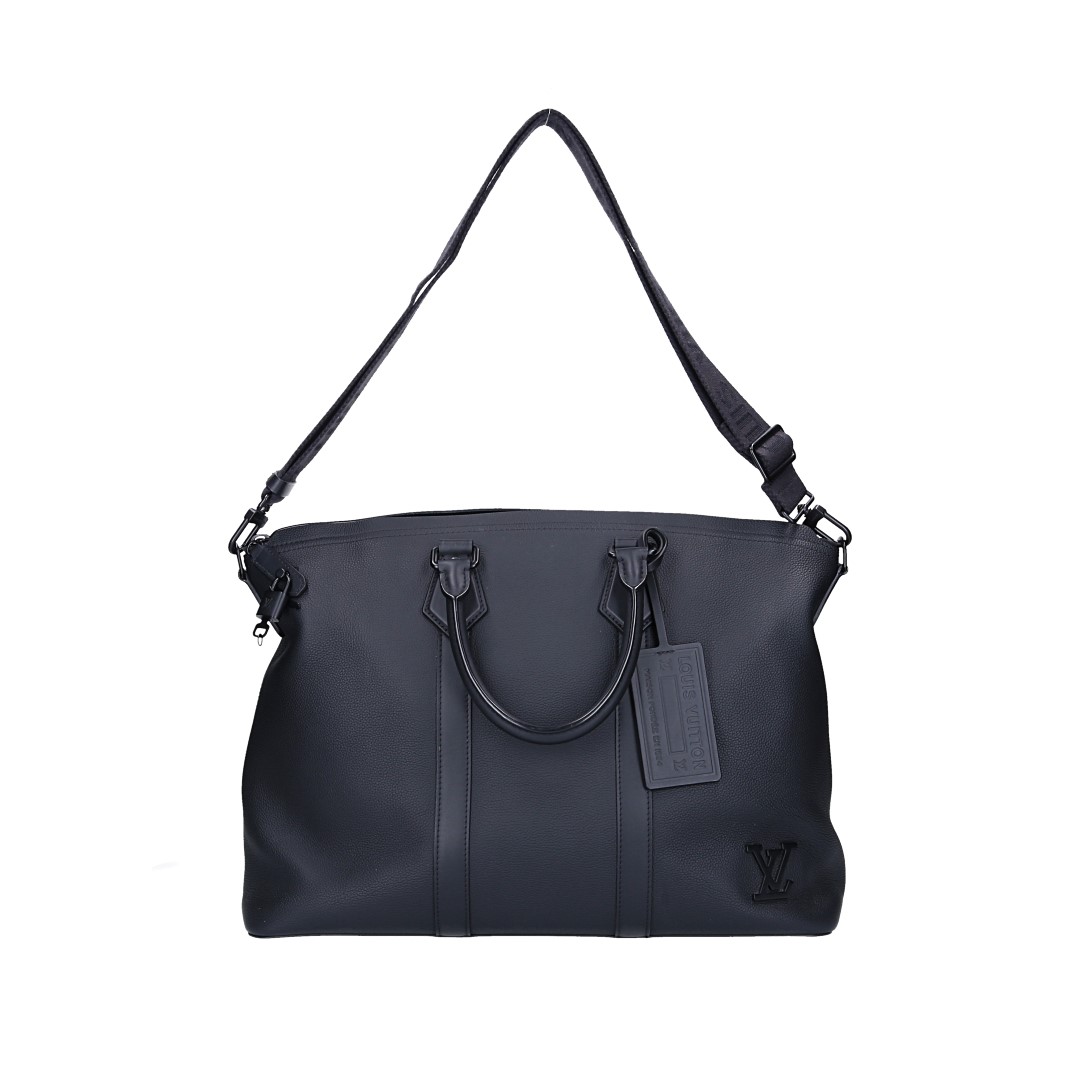 LOUIS VUITTON LOCKIT TOTE WEEKENDER HANDTASCHE AUS AEROGRAM LEDER IN NOIR (M59158)