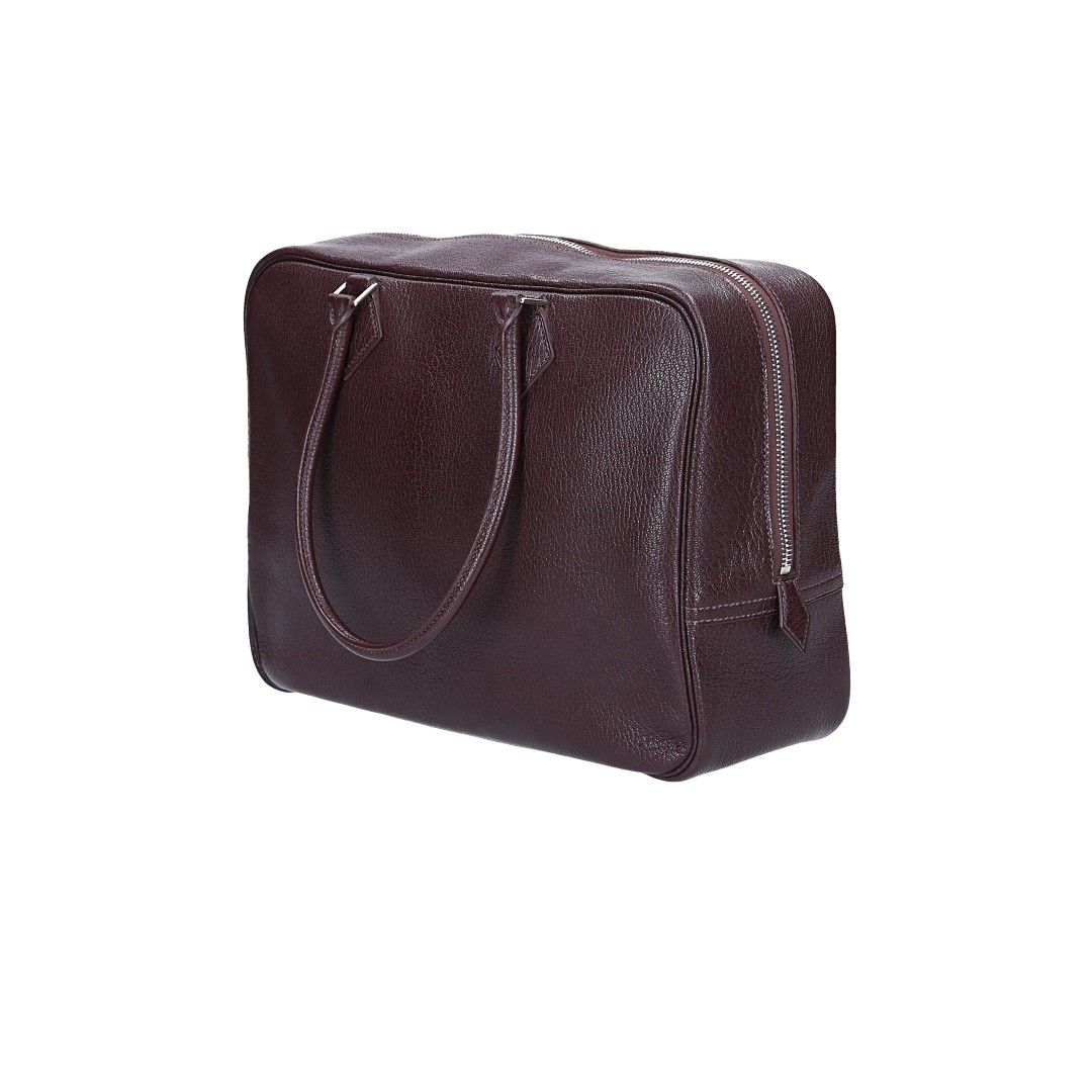HERMÈS SAC A MAIN PLUME 32 HANDTASCHE AUS CHEVRE DE COROMANDEL MIT PHW