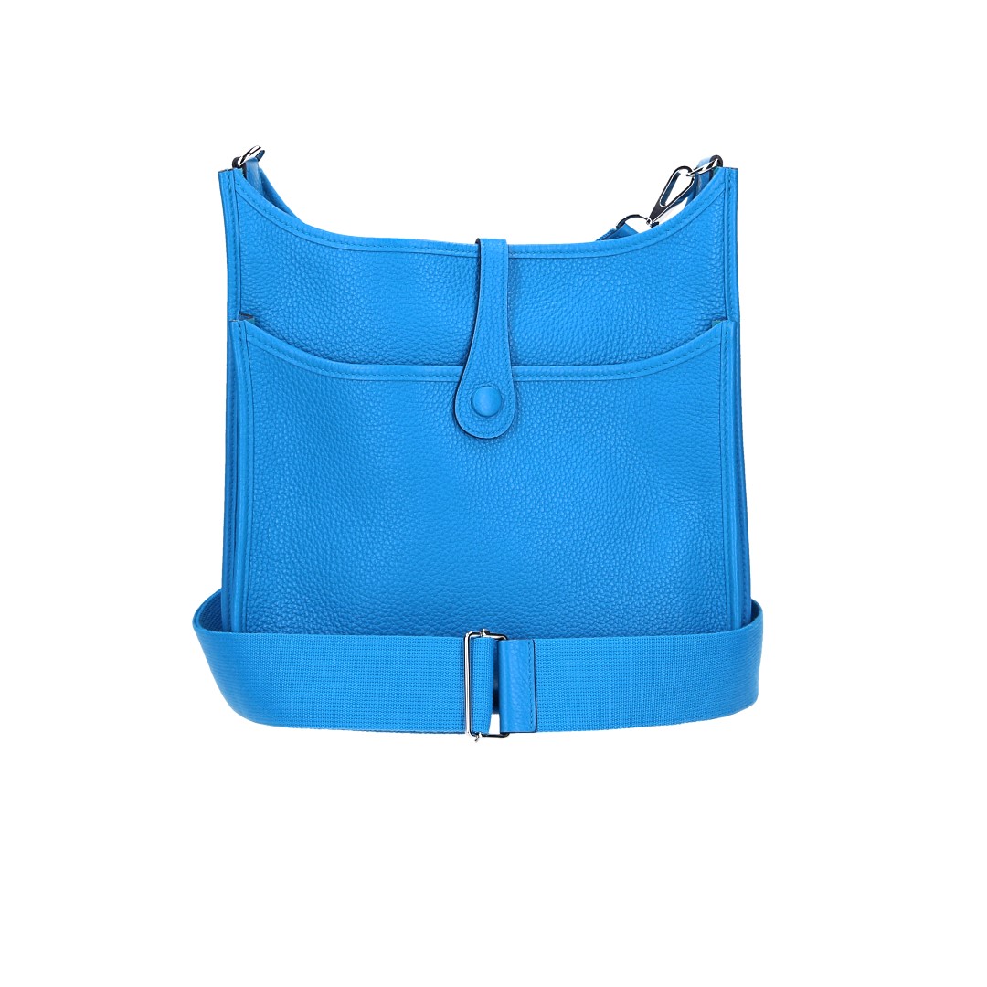HERMÈS ÉVELYNE III 29 HANDTASCHE AUS TAURILLON CLEMENCE LEDER IN BLEU ZANZIBAR MIT PHW