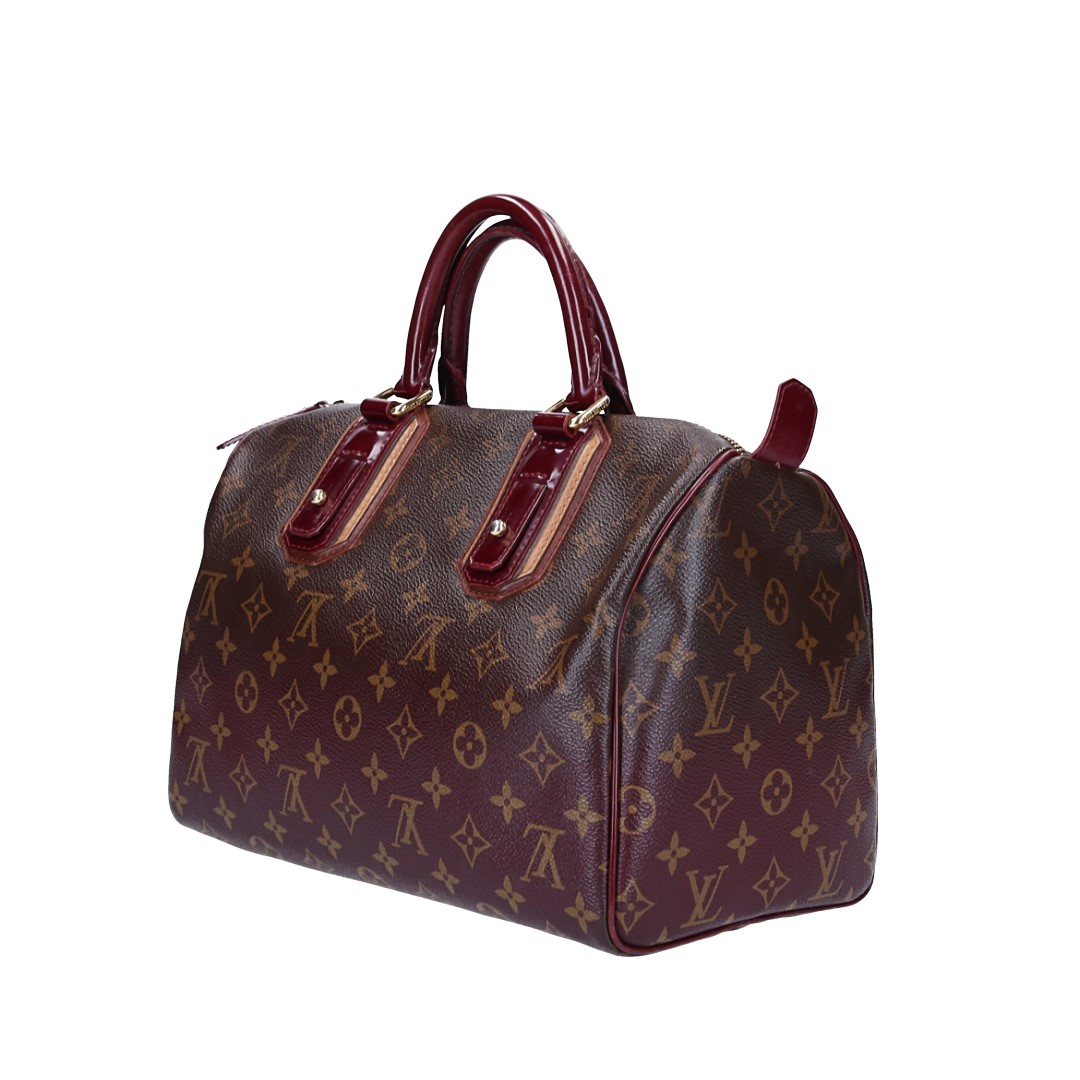 LOUIS VUITTON SPEEDY 30 HENKELTASCHE AUS MONOGRAM MIRAGE CANVAS IN BORDEAUX (M95586)