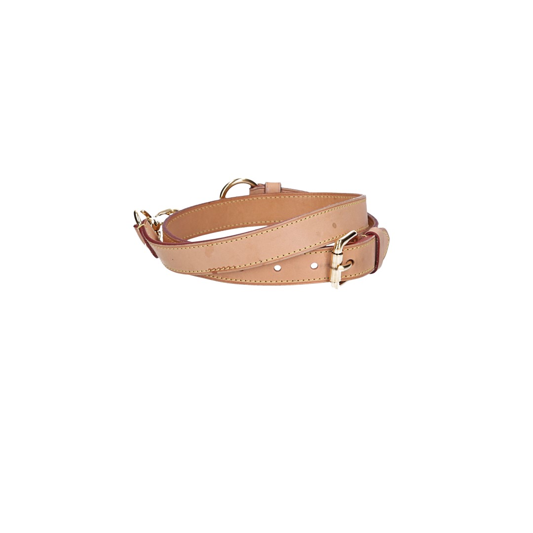 Louis Vuitton Adjustable Shoulder Strap in Rindsleder in Black with Silver
