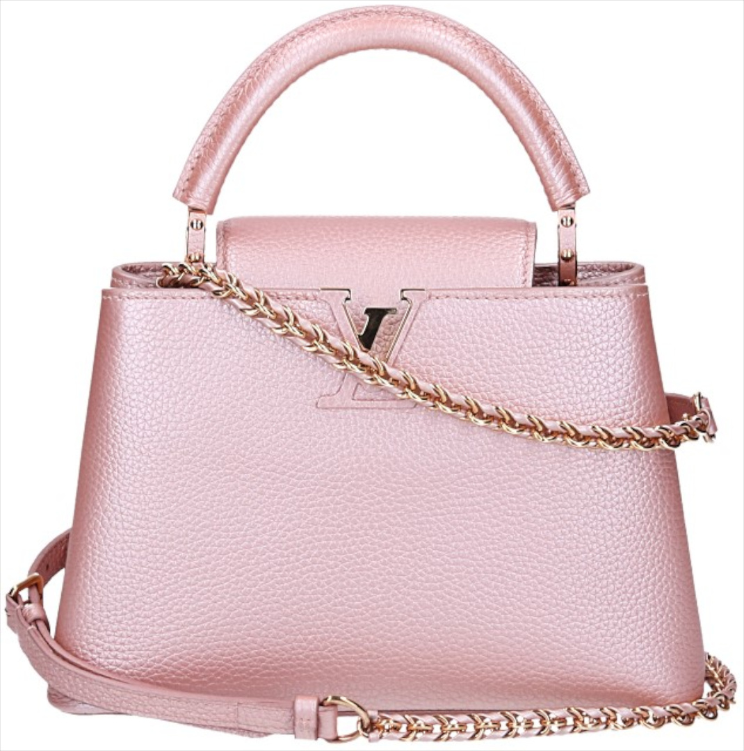 LOUIS VUITTON CAPUCINES BB HANDTASCHE AUS TAURILLON LEDER IN ROSÉ (M21103)