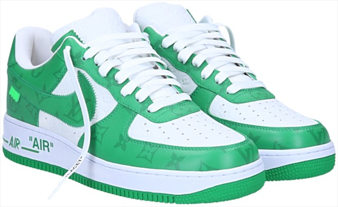 LOUIS VUITTON X NIKE SNEAKER SCHUHE 'AIR FORCE 1 LOW' GR. US 9,5