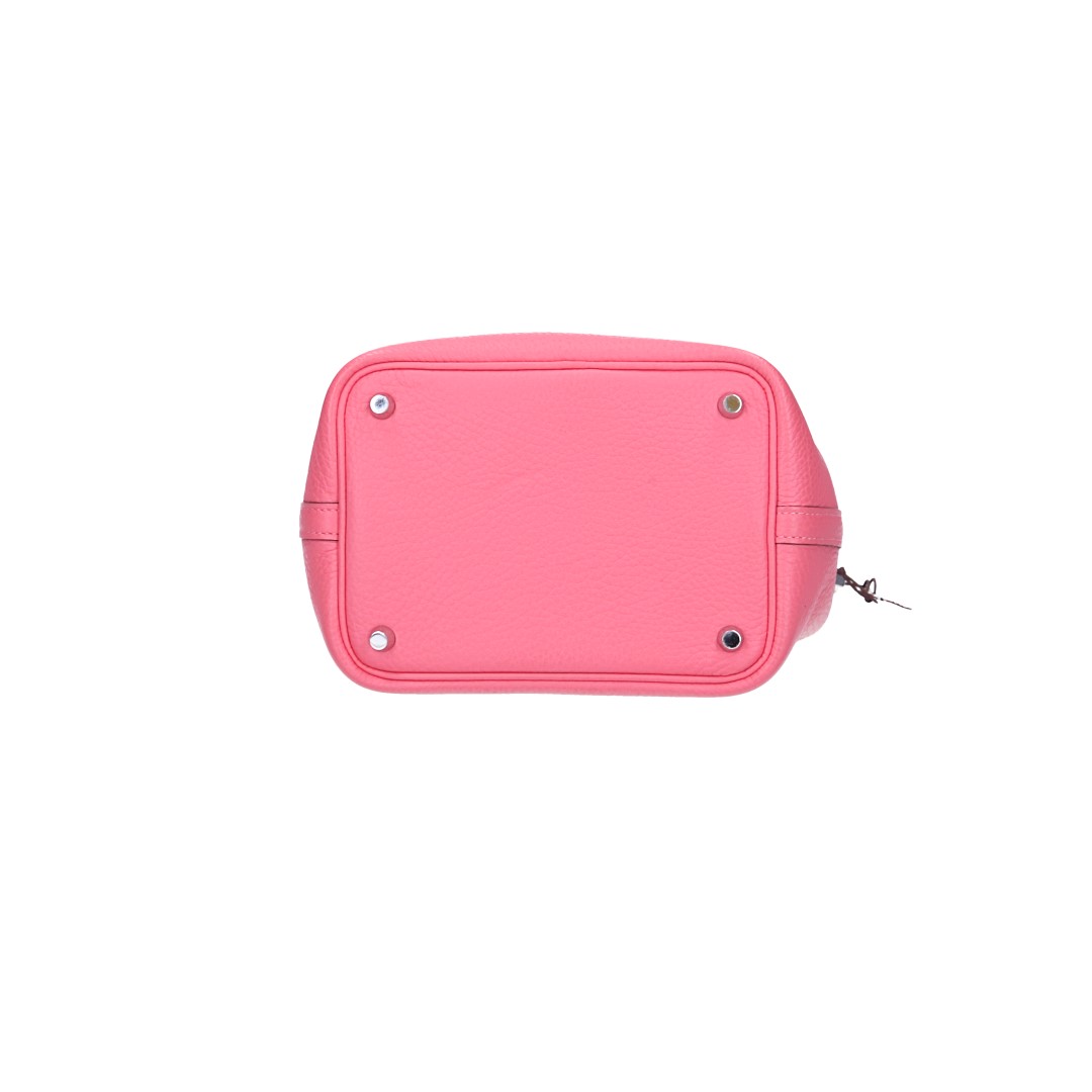 HERMÈS PICOTIN LOCK 18 HANDTASCHE AUS TAURILLON CLEMENCE LEDER IN ROSE AZALEE MIT PHW