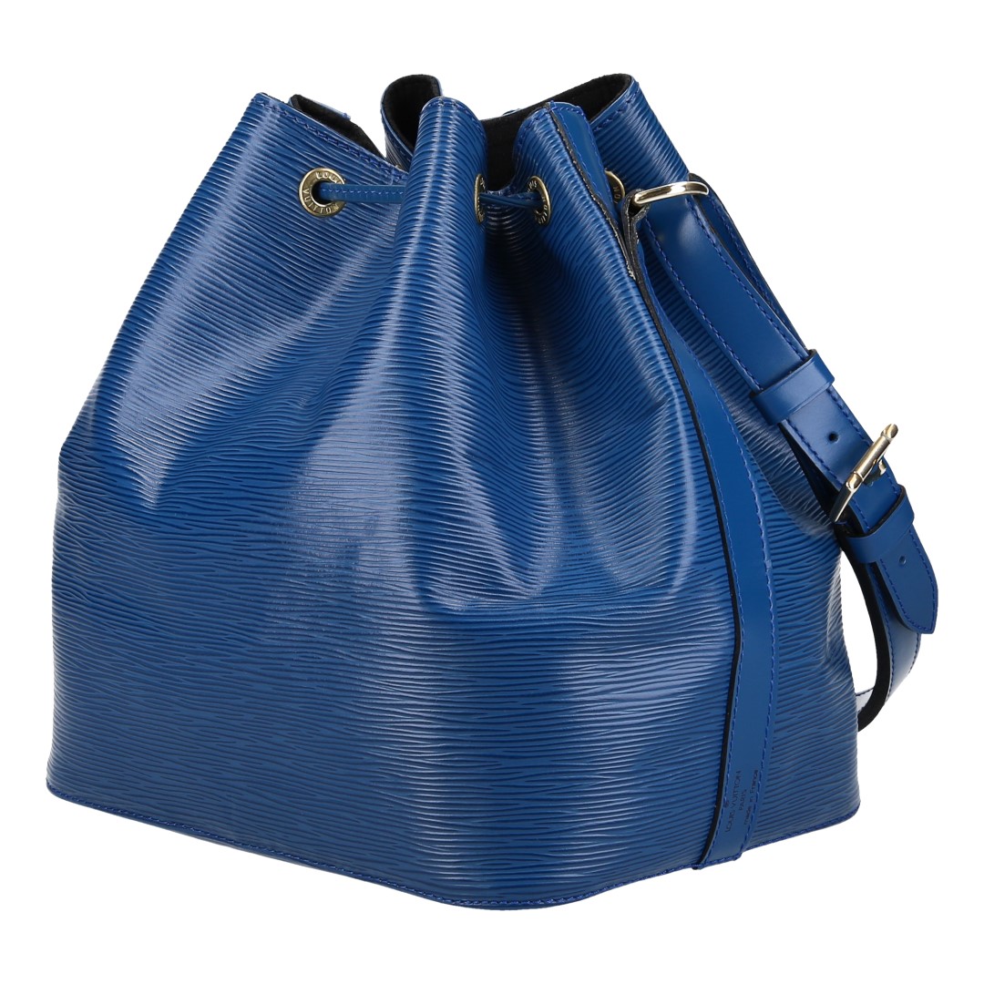 LOUIS VUITTON NOÉ PETIT MODEL SCHULTERTASCHE AUS EPI LEDER IN TOLEDO BLAU (M44105)