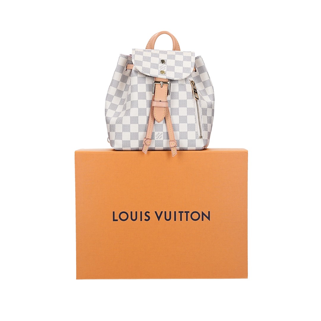 LOUIS VUITTON SPERONE BB RUCKSACK AUS DAMIER AZUR CANVAS (N44026)