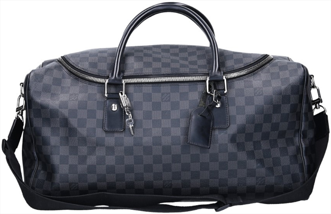 LOUIS VUITTON ROADSTER REISETASCHE AUS DAMIER GRAPHITE CANVAS MIT SCHULTERRIEMEN (N48189)
