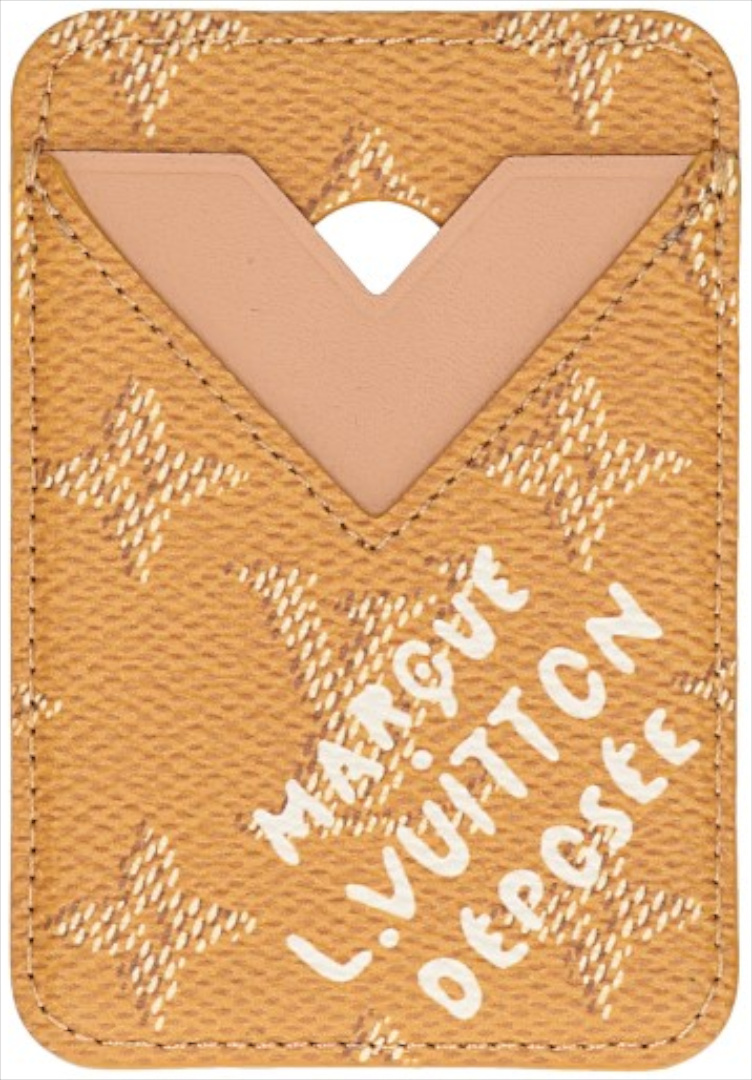 LOUIS VUITTON MAGNET KARTENETUI AUS MONOGRAM HERITAGE CANVAS IN SAFRAN (M26947)