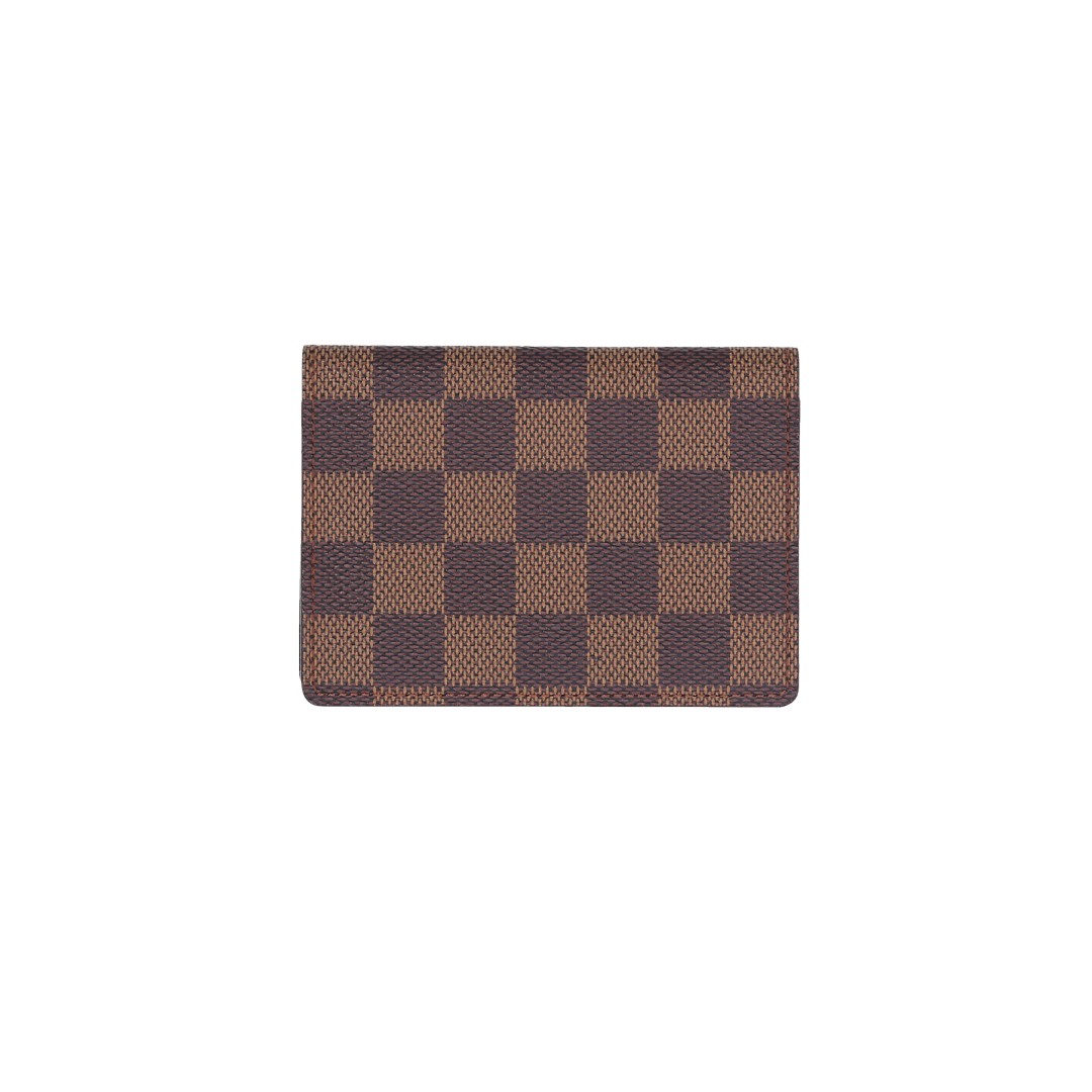 LOUIS VUITTON PORTE DEUX CARTES VERTICAL KARTENETUI AUS DAMIER EBENE CANVAS (N60533)