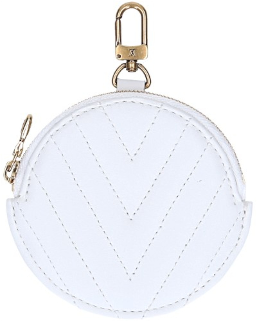 LOUIS VUITTON COIN ETUI AUS KALBSLEDER IN SNOW (von M56466)