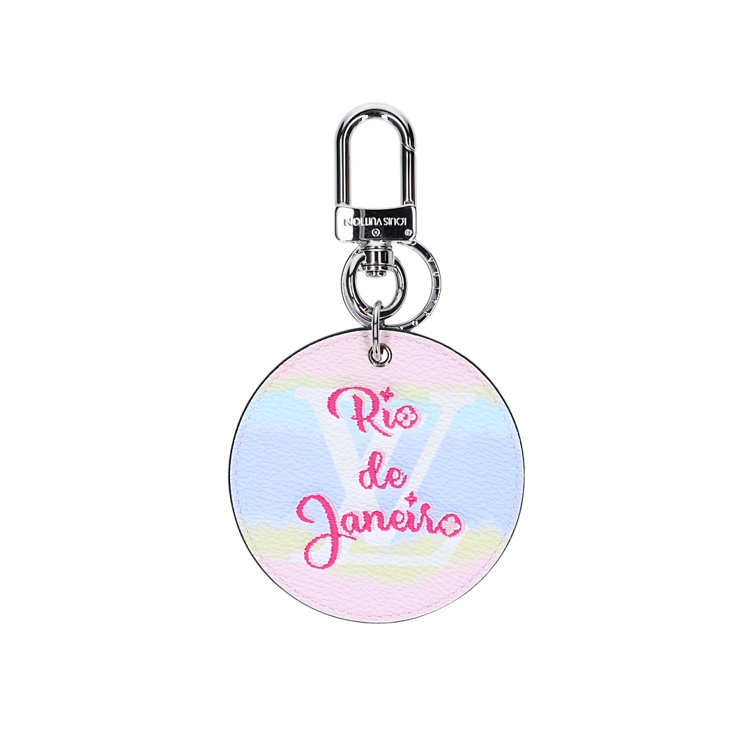 Louis Vuitton Keychain & Bag Charm 'Illustre' in Monogram Escale Canvas (M69355)