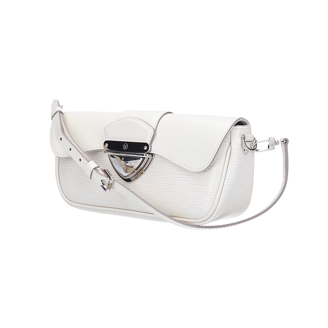 47779-Louis-Vuitton-Handtasche-Epi_2D_0002 LOUIS VUITTON POCHETTE MONTAIGNE CLUTCH AUS EPI LEDER IN IVOIRE (M5929J)
