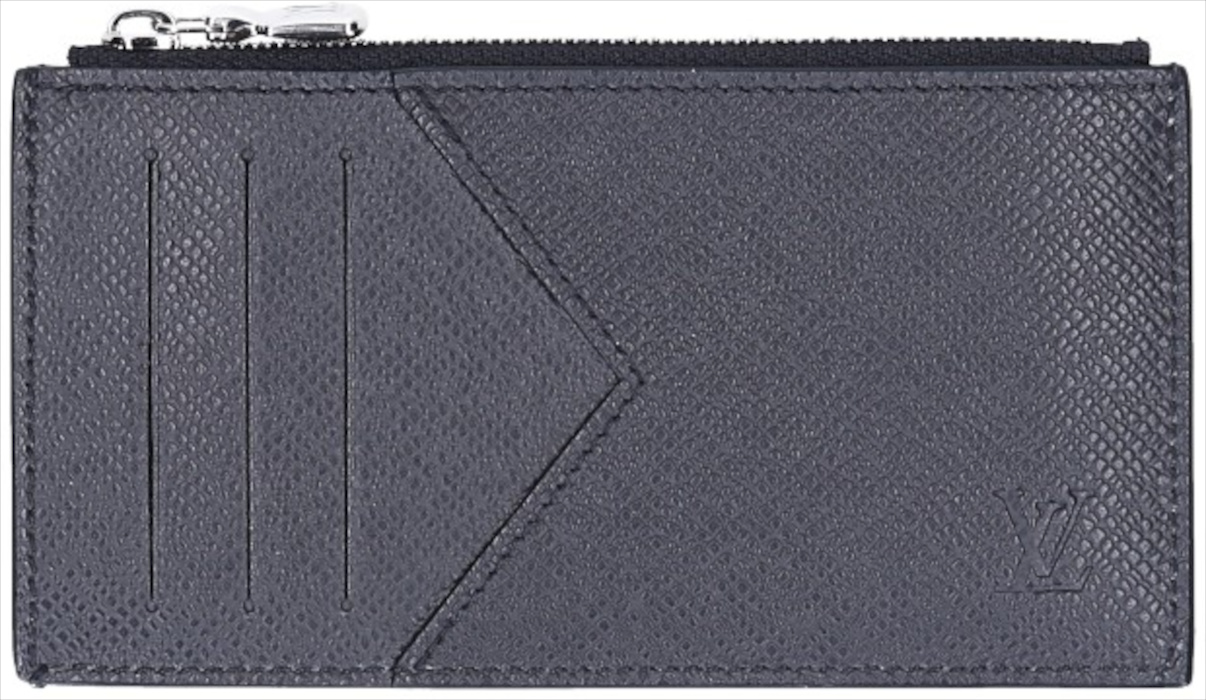 Louis Vuitton Coin Cardholder Made of Taiga Leather in Noir (M62914)