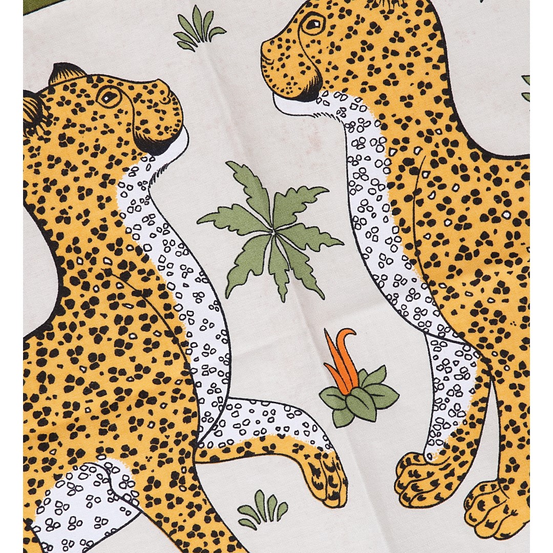 Hermès 3 x Table Sets Made of Cotton 'Mascara Bacchic and Vines of Grape'