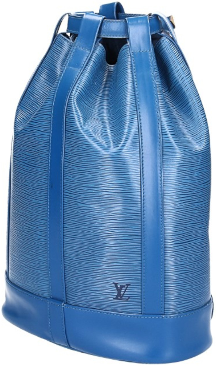 LOUIS VUITTON RANDONNÉE PETIT SCHULTERTASCHE AUS EPI LEDER IN TOLEDO BLAU