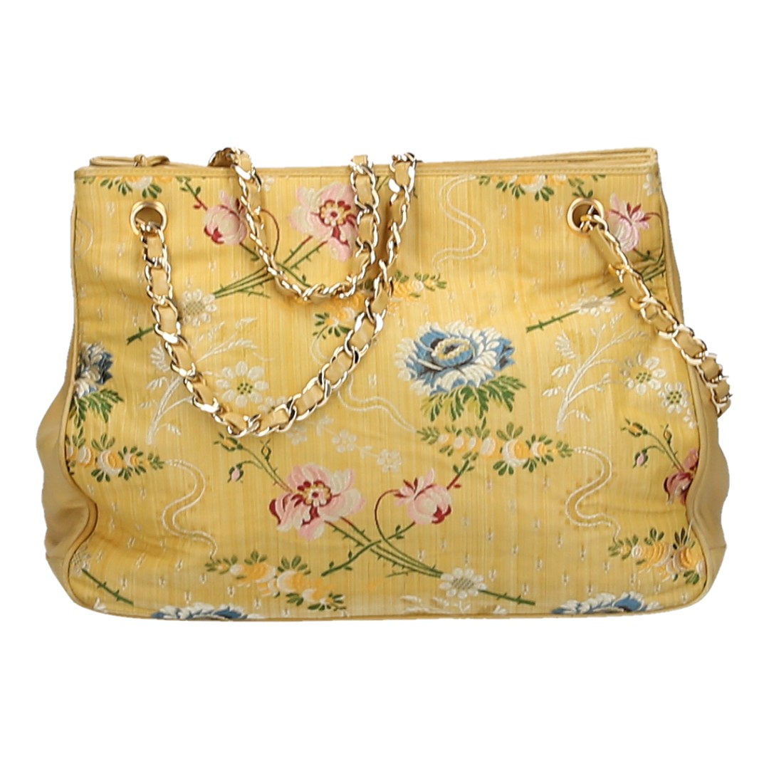 45691-Chanel-Handbag_2D_0005 CHANEL HANDTASCHE AUS TEXTIL UND LAMMLEDER MIT GHW