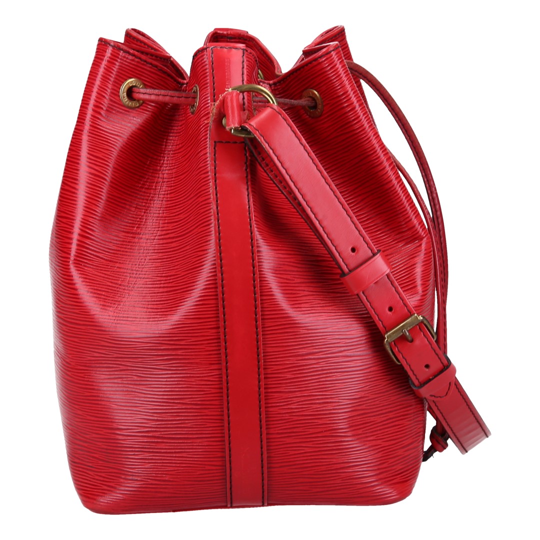 LOUIS VUITTON NOÉ PETIT MODEL SCHULTERTASCHE AUS EPI LEDER IN CASTILLIAN ROT