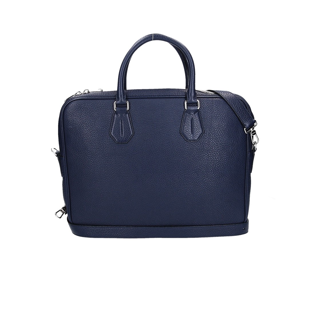 BALLY STAZ BUSINESS TASCHE AUS LEDER IN BLAU MIT SCHULTERRIEMEN