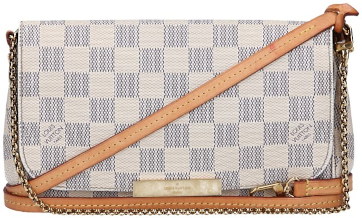 LOUIS VUITTON FAVORITE PM HANDTASCHE AUS DAMIER AZUR CANVAS (N41277)