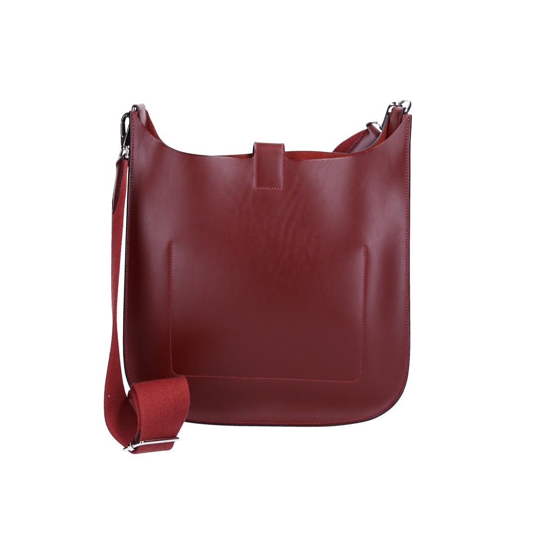 HERMÈS ÉVELYNE SELLIER 29 HANDTASCHE AUS HUNTER LEDER IN ROUGE H MIT PHW