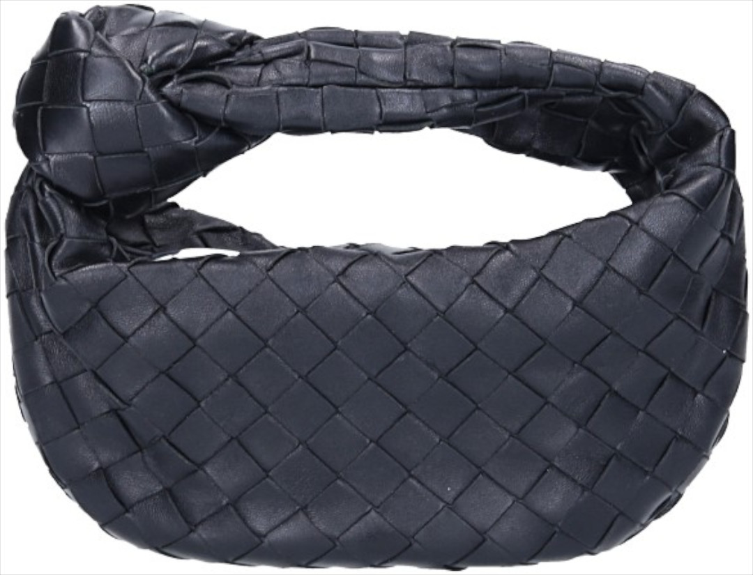 BOTTEGA VENETA MINI JODIE HANDTASCHE AUS INTRECCIATO LAMMLEDER IN SCHWARZ