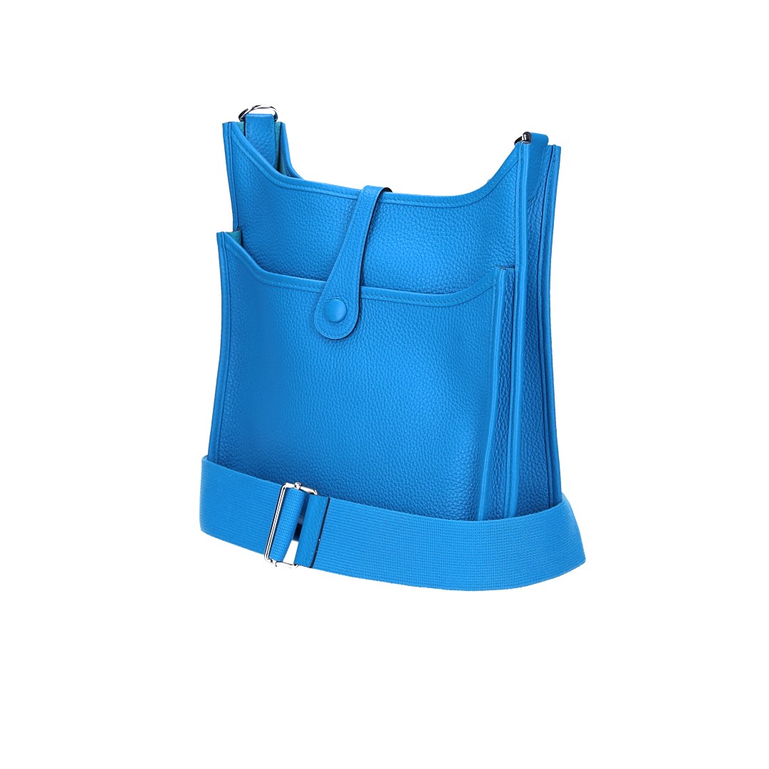 HERMÈS ÉVELYNE III 29 HANDTASCHE AUS TAURILLON CLEMENCE LEDER IN BLEU ZANZIBAR MIT PHW