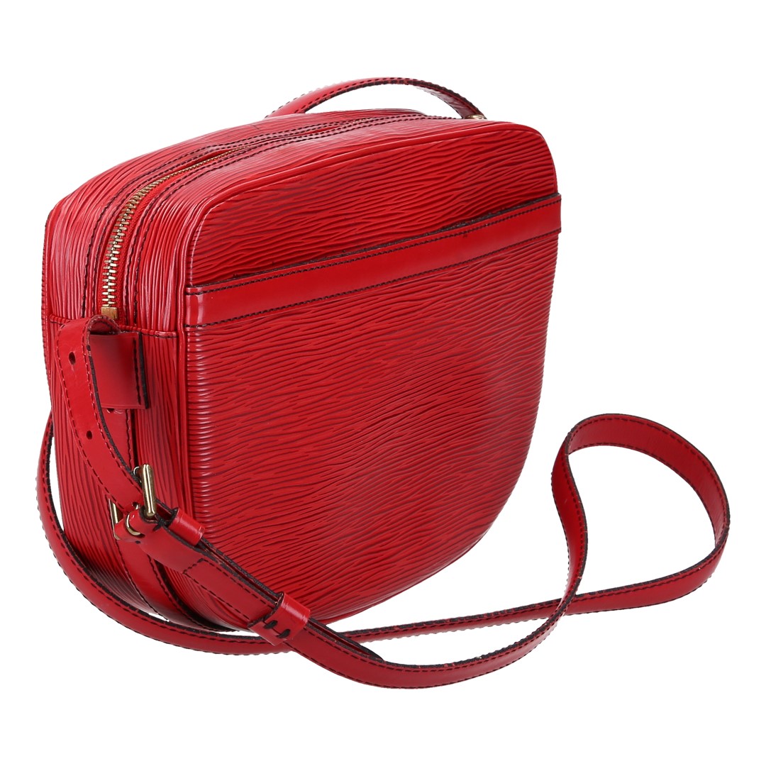 LOUIS VUITTON JEUNE FILLE UMHÄNGETASCHE AUS EPI LEDER IN CASTILLIAN ROT (M52157)