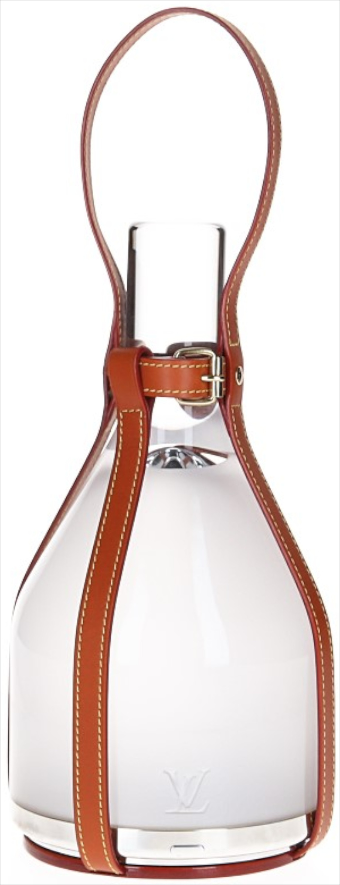 LOUIS VUITTON BELL LAMP VON EDWARD BARBER & JAY OSGERBY AUS GLAS, ALUMINIUM & NOMADE LEDER IN KARAMELL (R99648)