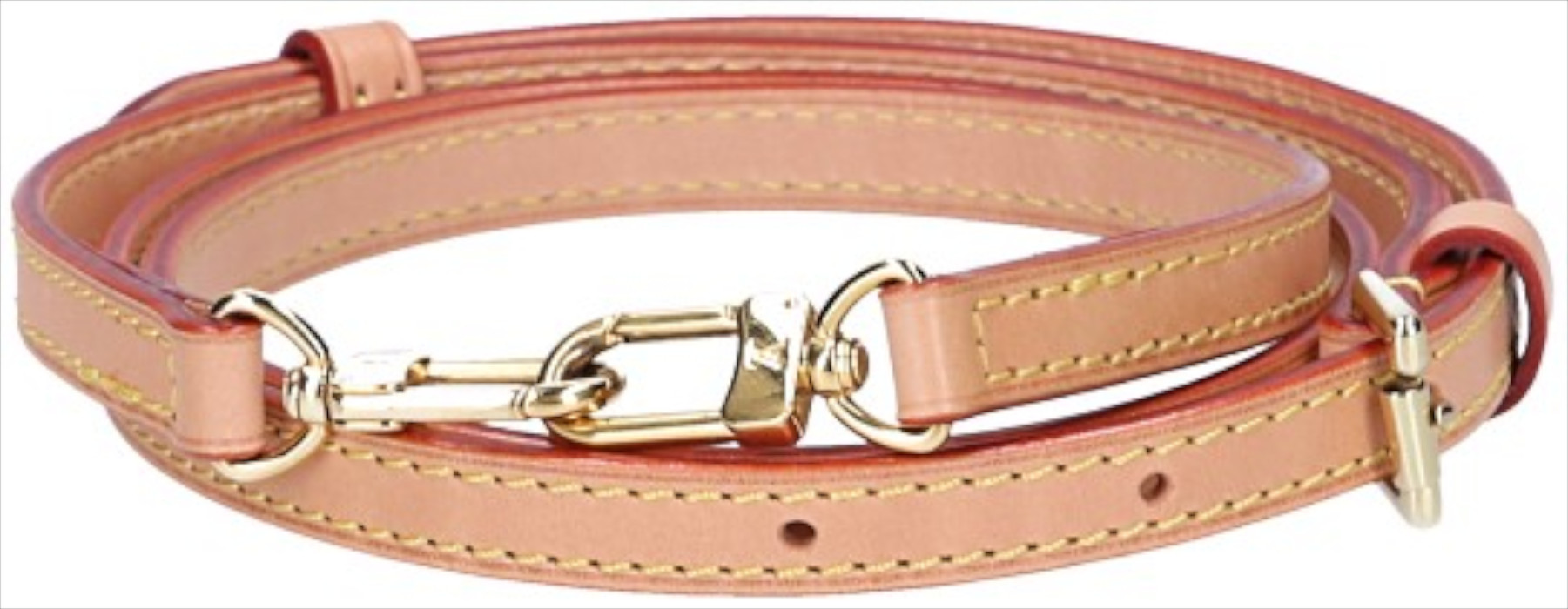 Louis Vuitton Adjustable Shoulder Strap in Rindsleder in Black with Silver