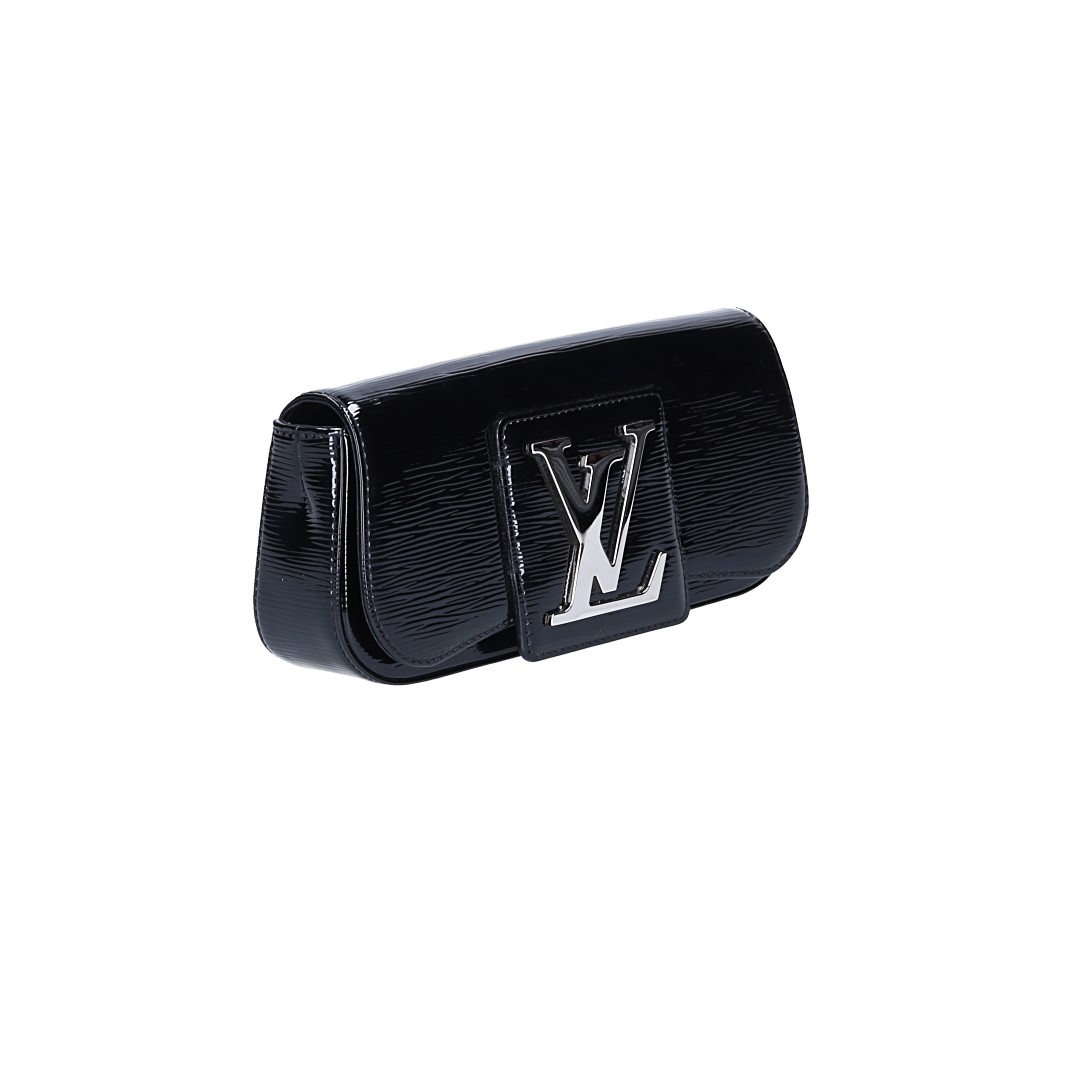LOUIS VUITTON ASCOT POUCH CLUTCH MADE OF DAMIER EBENE CANVAS