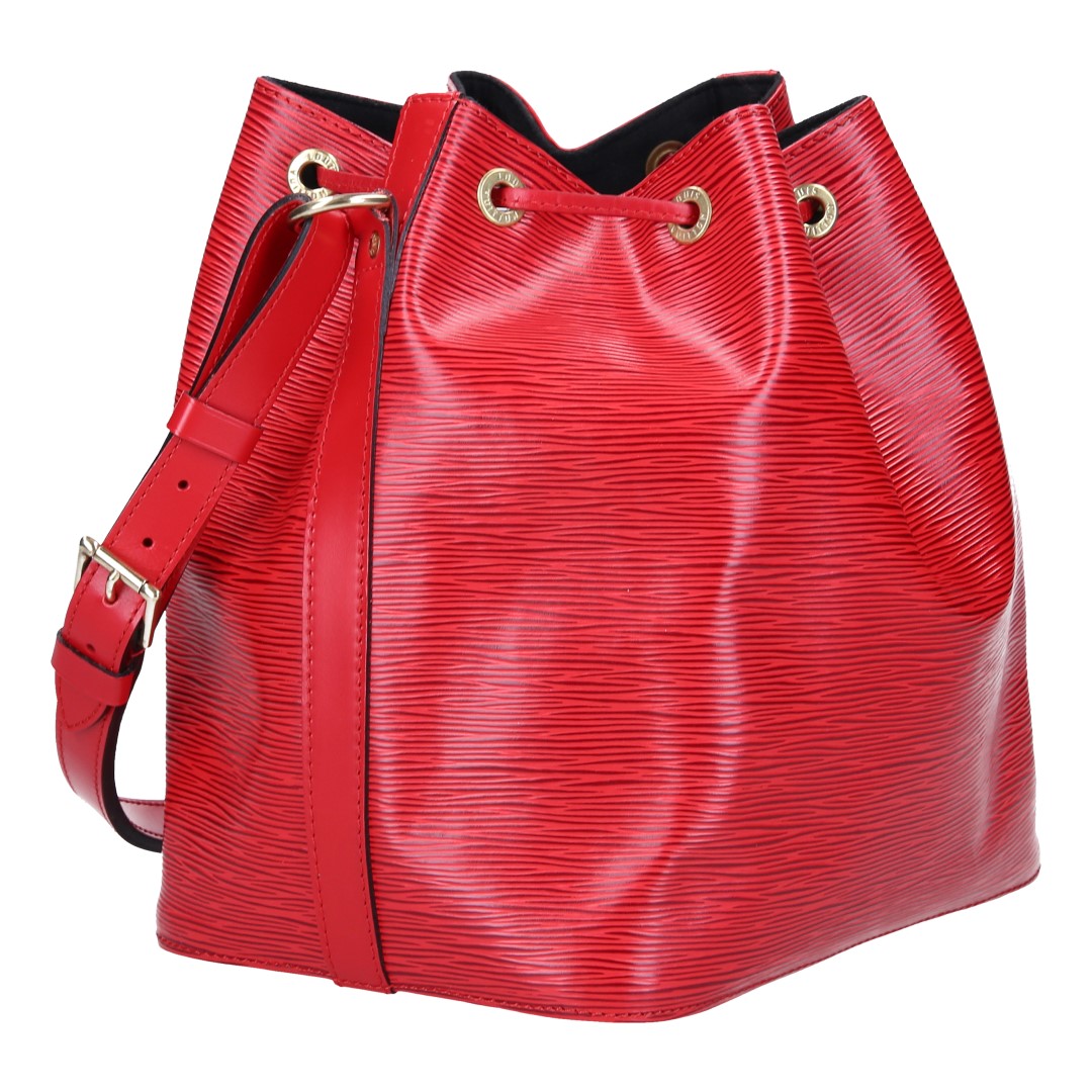 LOUIS VUITTON NOÉ PETIT MODEL SCHULTERTASCHE AUS EPI LEDER IN CASTILLIAN ROT (M43077)