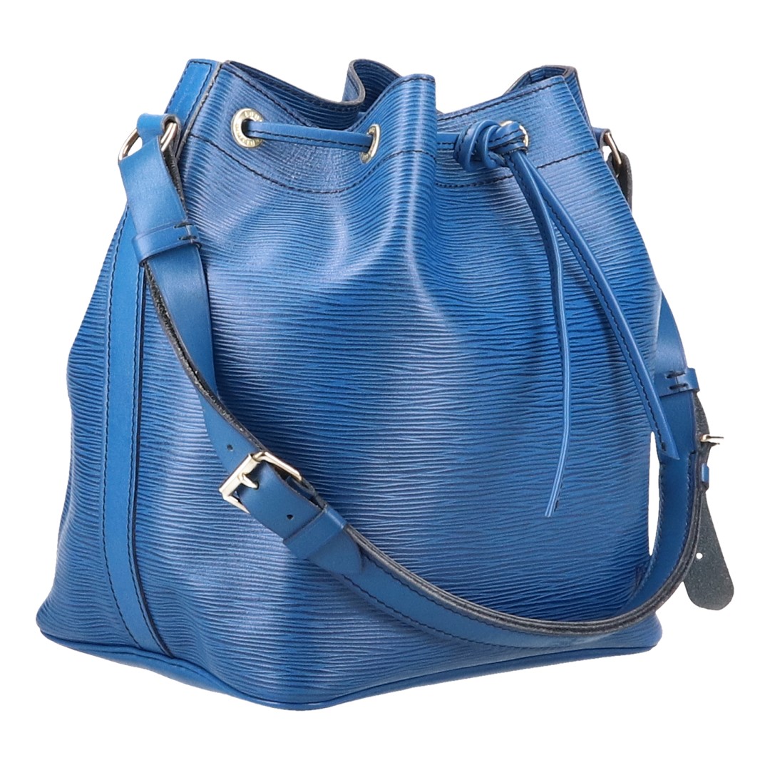 LOUIS VUITTON NOÉ PETIT MODEL SCHULTERTASCHE AUS EPI LEDER IN TOLEDO BLAU (M44105)