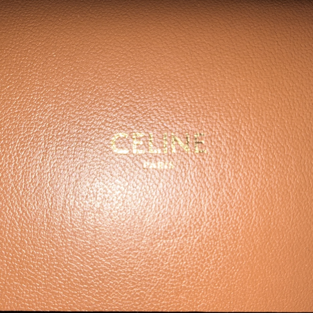 CELINE AVA (MEDIUM) HANDBAG MADE OF TRIOMPHE CANVAS AND CALF LEATHER
