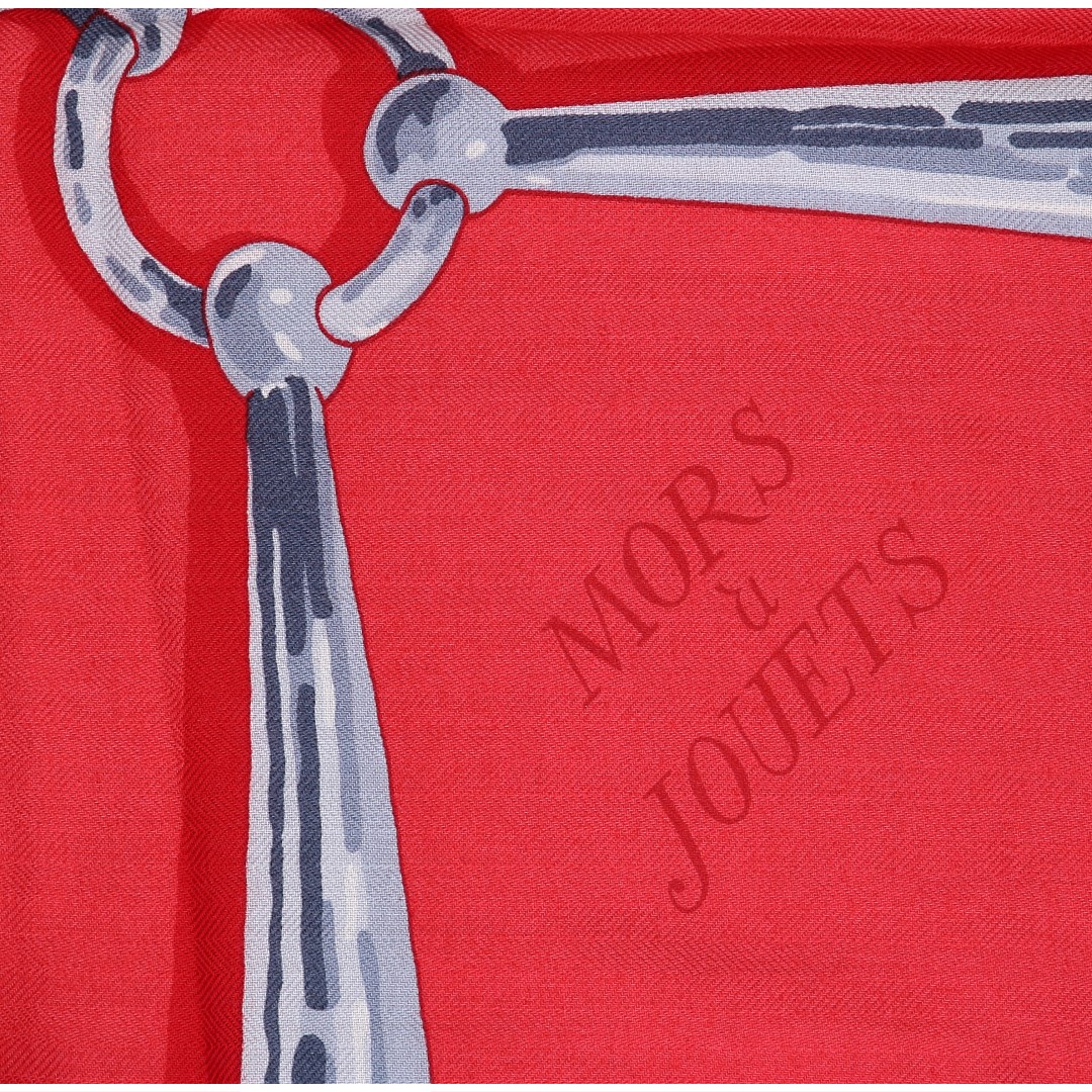 49628_Hermes_Tuch_2D_0006 HERMÈS KASCHMIR-/SEIDENTUCH 140 x 140 CM CHALE 'MORS À JOUETS'