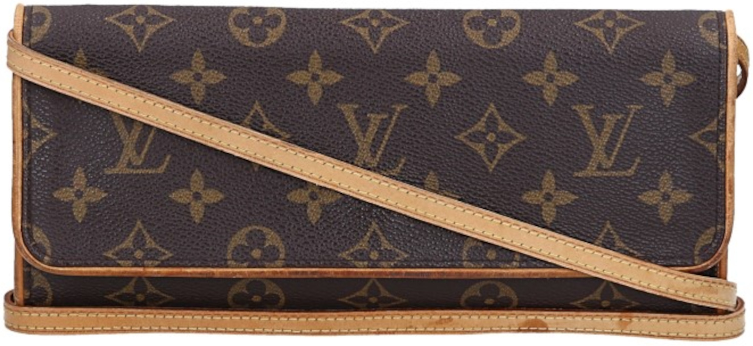 LOUIS VUITTON POCHETTE TWIN GM CLUTCH AUS MONOGRAM CANVAS (M51852)
