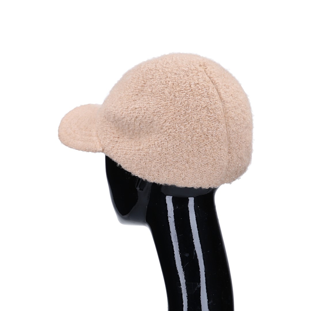 HERMÈS CAP - 'MILES CDS' COTTON BASEBALL CAP IN ANTIQUE/BLACK SIZE 60