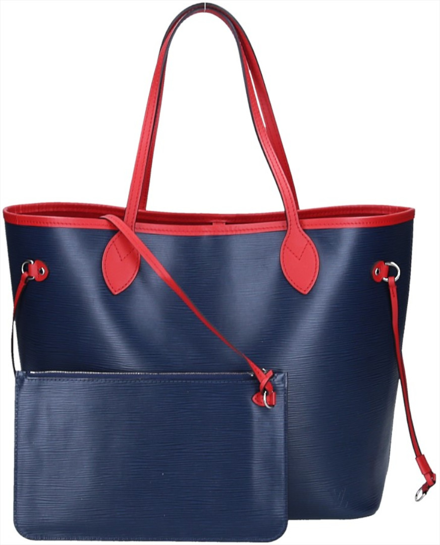 LOUIS VUITTON NEVERFULL MM SCHULTERTASCHE AUS EPI LEDER IN INDIGO 